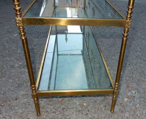 1950/70'  Etagere ou Console  Maison Jansen a 3 Niveaux 131 x 34 cm – Image 4