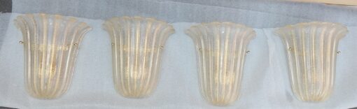 1960/70' Série de 4 Appliques  en Verre de Murano Barovier & Toso – Image 2