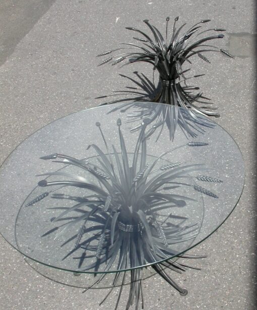 Paire de tables gerbe de blé – Image 6