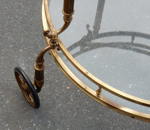 1950/70 Rolling Bar Gilded brass Maison Bagués - Image 8