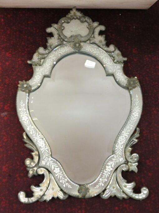 1880' Mirror Venice silvering Mercury - Image 3