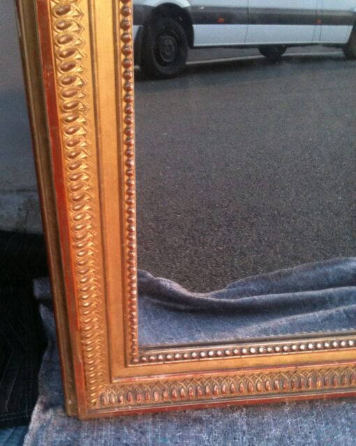 Paire de miroirs dorées grandes tailles 2m26 – Image 5