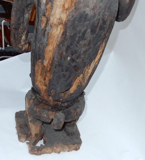 1950' Chimpanzé Bois Sculpté (Paternité) Cameroun – Image 7
