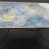 1970 Coffee table Maison Bagués  in Bronze with top miror oxyded oldered - Image 6