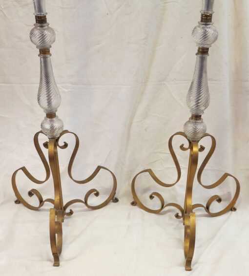 Pair of floor lamp Venice and wrought iron - Image 3