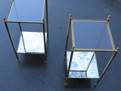 1950/70' Shelf Pair in Brass Maison Baguès