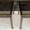 Paire de  bouts de canapés laiton et bronze Style Charles 70 – Image 8