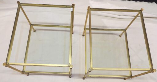 1950/70 Paire de Bouts de Canapés en Bronze, Maison Baguès 47 X 42 cm – Image 7