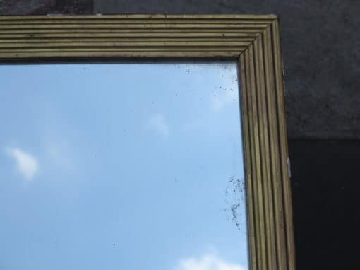 Miroir à Canaux Plats et Dorés Feuilles d'Or Glace Mercure 138 X 105 cm – Image 3