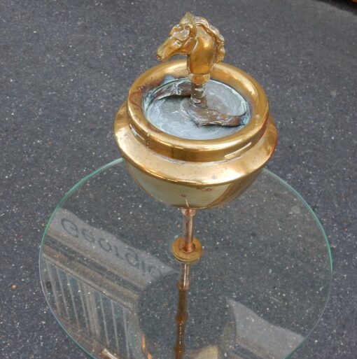 1970 'Ashtray Brass Tripod Maison Bagués at the Head of Horse - Image 4