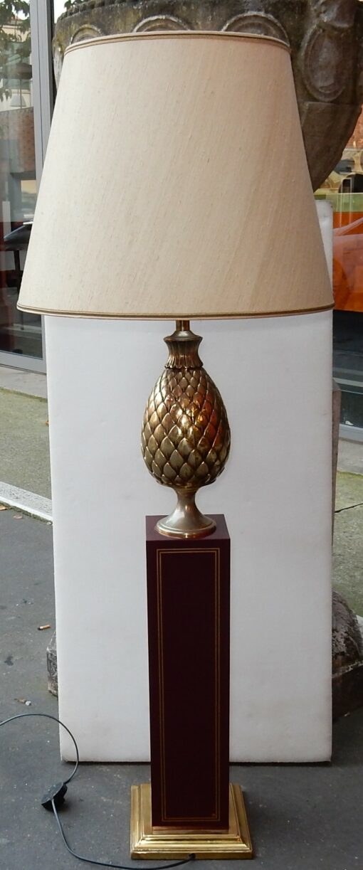 1970' Floor Lamp in the Style of Lancel With Pin Apple