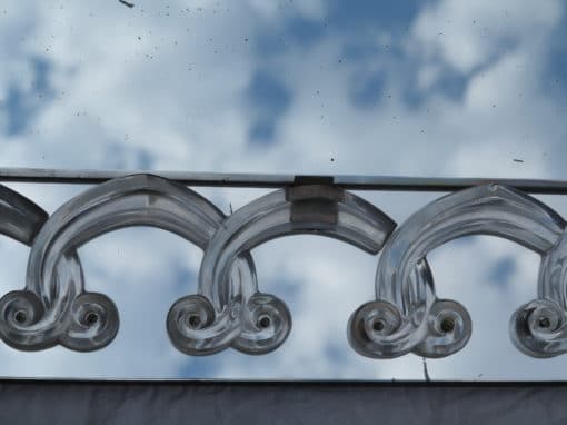 Miroir art deco aux rinceaux signé Lalique 65 x 86 – Image 7