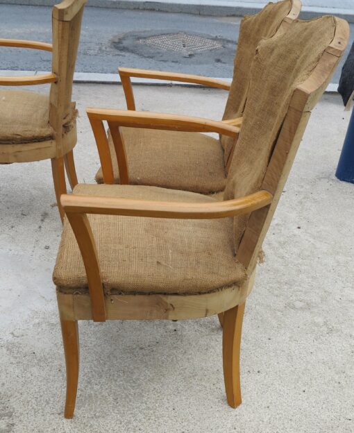 4 art deco armchairs - Image 5