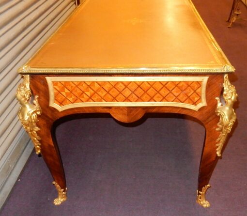 1880/1900 Napoleon III Flat Desk at Espagnolette style According to Cressent - Image 8