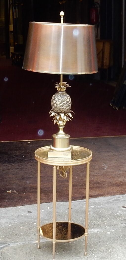 1950/70 Pin Apple  Bronze Lamp Signed  Charles & Fils - Image 6