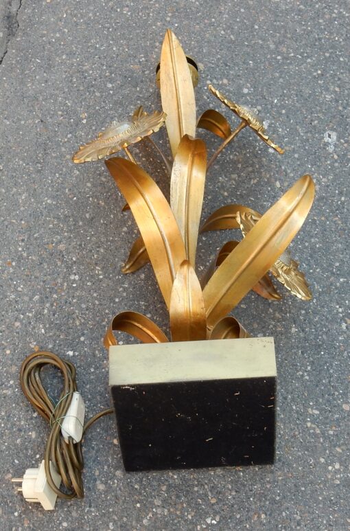 1970' Lampe aux Tournesols Style Maison Jansen – Image 6