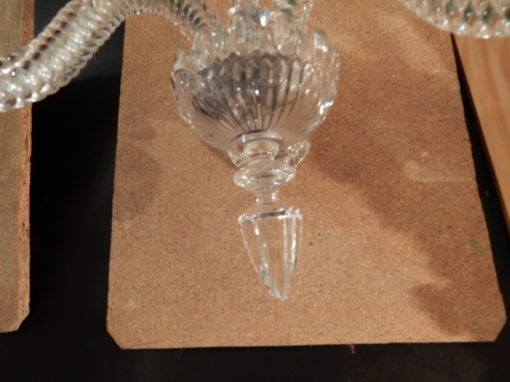 1940/50' Paire d'Appliques Au Poignard En Cristal De Baccarat – Image 4