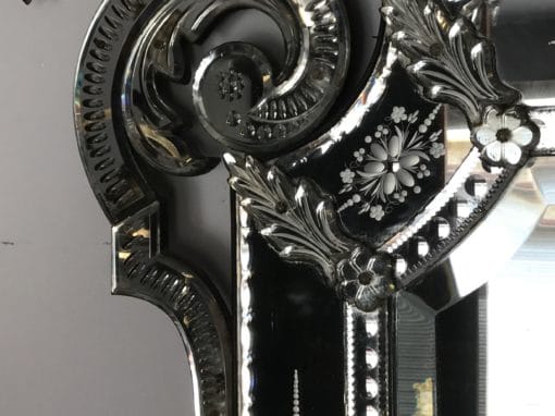 1880/1900' Venitian Mirror Napoleon 3 has Front wall   202 H X 138 cm - Image 6