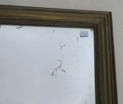 Old mercury mirror with brass frame - Image 5