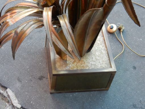 1970' Maison Jansen Paris Palm Tree Floor Lamp By Barbier For Maison Jansen - Image 5