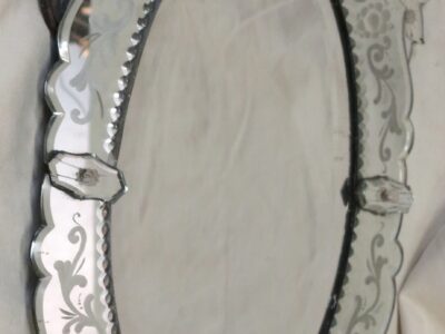 Mirror oval Venice garland sup 5 elements