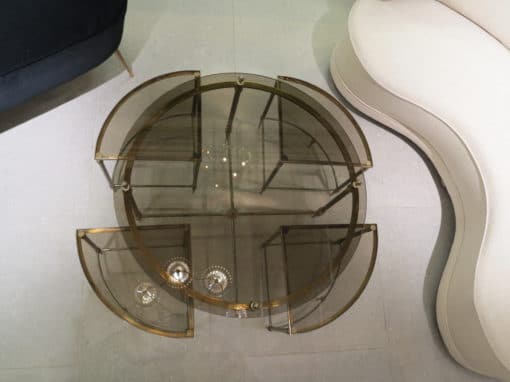 1950/70' Coffee table Maison Bagués bronze and her 4 tables - Image 2