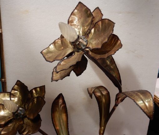 1970 "Plant Enlightening in Brass  Maison Jansen 3 Heads - Image 3
