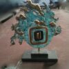 Bronze sculpture with motives included by Cantarel - Image 2