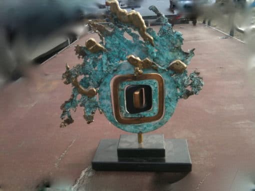 Bronze sculpture with motives included by Cantarel - Image 2