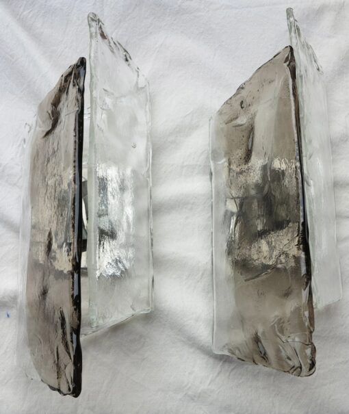 1960/70 Pair Sconces Glass 2 Colour Kalmar - Image 2