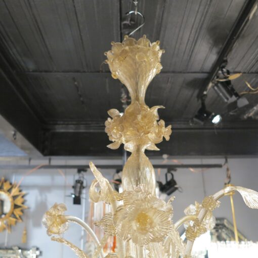 Chandelier  Murano cristal and gold  with 6 lights arms - Image 3