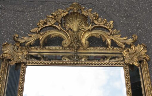 Miroir style Régence à Coquille Glaces Mercure Parecloses Doré à l'Or 123 x 87 cm – Image 6