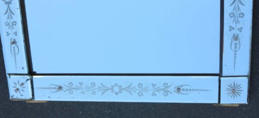 1900' Venice mirror with flowers 133 x 82 - Image 4