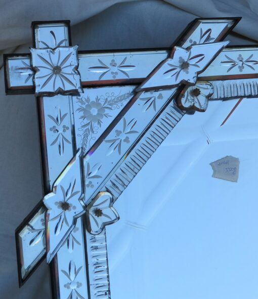 Venitien mirror decoration bamboo hollow 96 X 78 - Image 8
