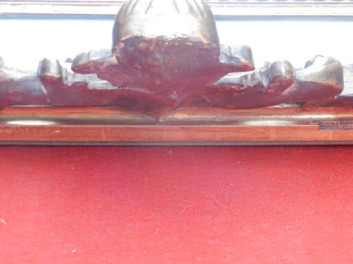 1880' Miroir Style Régence à Coquille Parecloses Doré à l'Or 113 x 83 cm – Image 3