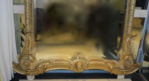 Pair of mirrors and sofas gilded Wood Italy 1850 - Image 6