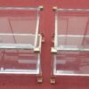 1970' Pair of Ends of Sofa in Lucite Signed Pierre Vandel Paris - Image 3