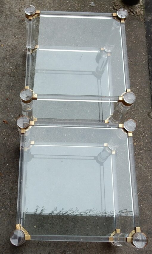 1970' Pair of Ends of Sofa in Lucite in The Style of Roméo - Image 2