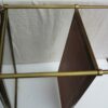 1970' Shelf in Brass with Gallery Maison Baguès 2 Trays with Glass and Leather - Image 7