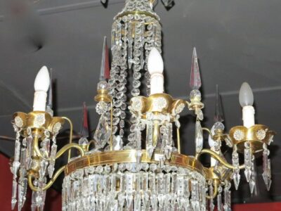 1950' Lustre Baguès à 6 Branches et 6 Poignards