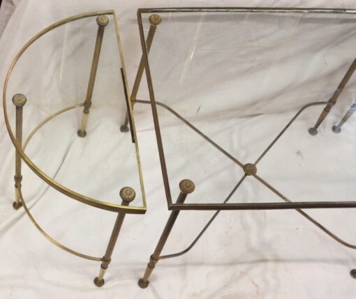 Tripartite table top in glass style Maison Bagués - Image 2