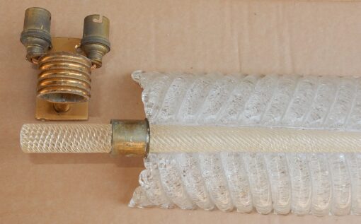 1970 ' Wall Lamp Crystal of BAROVIER i TOSO of Murano 41 x 14 cm - Image 7