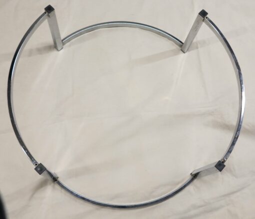 Cofee table circle with top smoked glass - Image 3