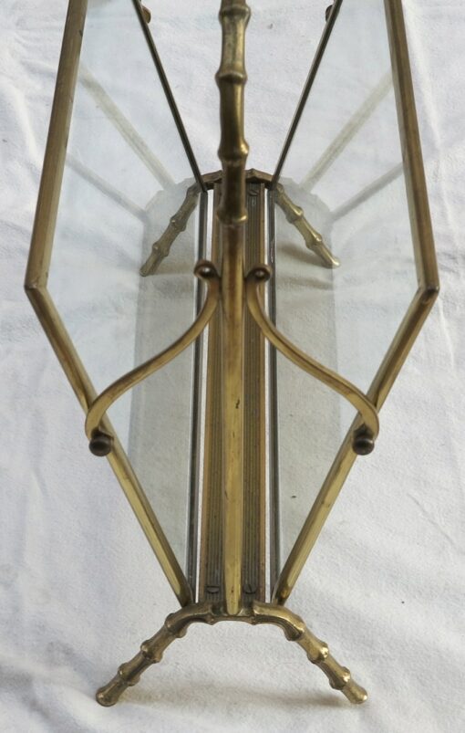 1950/70' Style Maison Bagués modéle bamboo in polite brass carry newspaper - Image 5