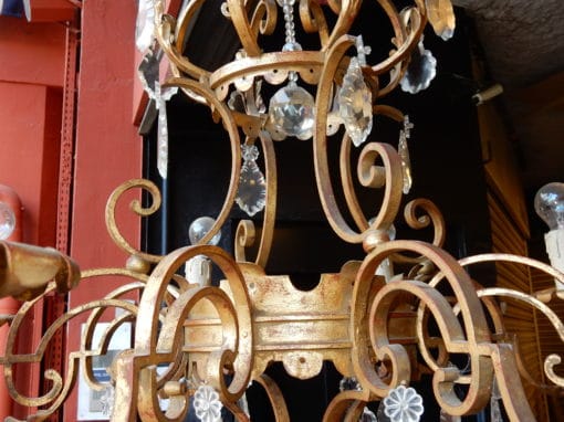 1950'  Medieval Chandelier in the Style of Maison Jansen - Image 6
