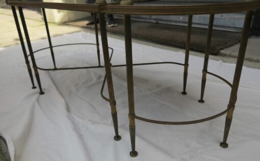Tripartite table tans and aged mirror style Maison Bagués - Image 5