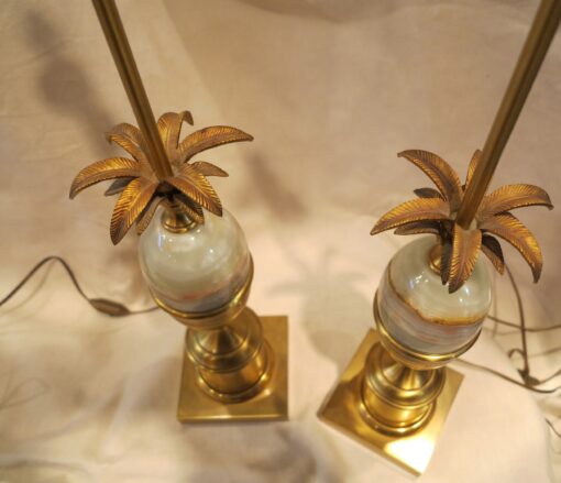 Pair of lamps style Charles with egg in onyx - Image 7