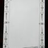 1950' Miroir Venise A Fleurs 139  X 79 cm