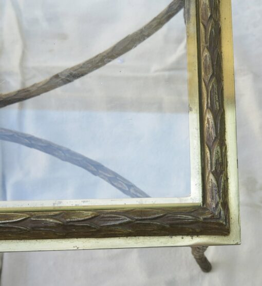 1970' Table Basse en Bronze Maison Baguès, Entretoise – Image 7