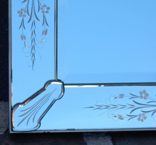 1950/70' Mirror Rectangle Venice  with Arrows Cabochons 83 X 137 - Image 5